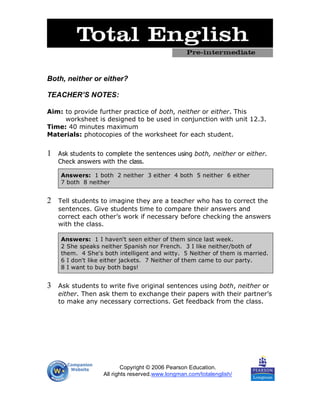 Either Or Math Problems Either or | PDF