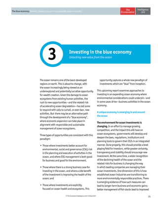 16 © The Economist Intelligence Unit Limited 2015
The blue economy: Growth, opportunity and a sustainable ocean economy
pr...