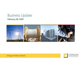 Business Update
February 28, 2020
 