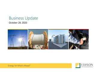 Business Update
October 28, 2020
 