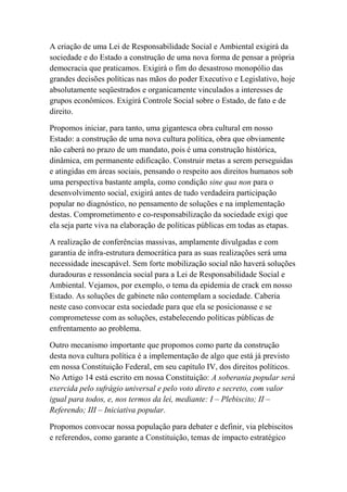 Eixos programáticos do psol para as eleições 2010