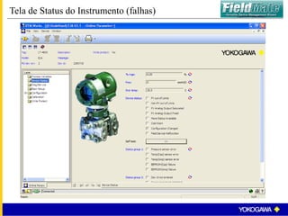 Tela de Status do Instrumento (falhas)
 