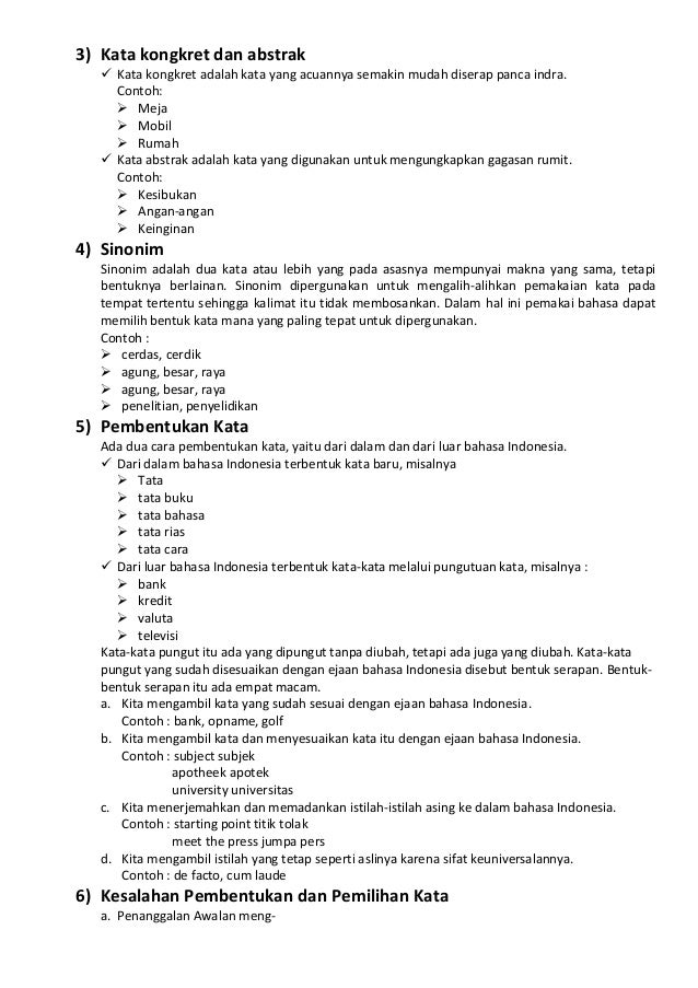 Ejaan, Diksi, Kalimat, dan Paragraf Bahasa Indonesia
