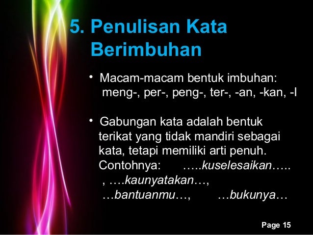 Ejaan dan penulisan huruf