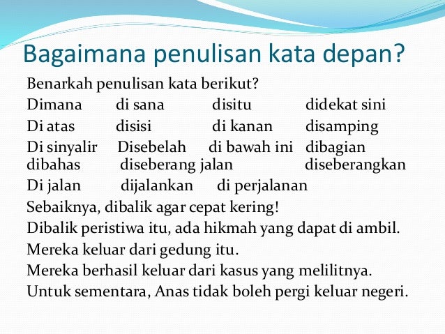 EJAAN YANG DISEMPURNAKAN