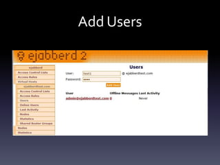 Ejabberd installation configuration | PPTX