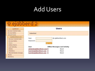 Ejabberd installation configuration | PPTX