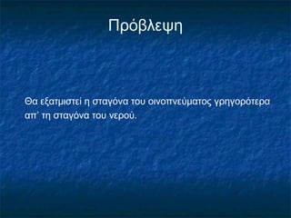 Πρόβλεψη



Θα εξατμιστεί η σταγόνα του οινοπνεύματος γρηγορότερα
απ’ τη σταγόνα του νερού.
 