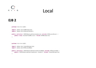 Local
EJB 2
 
