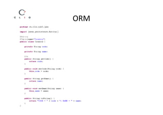 ORM
 