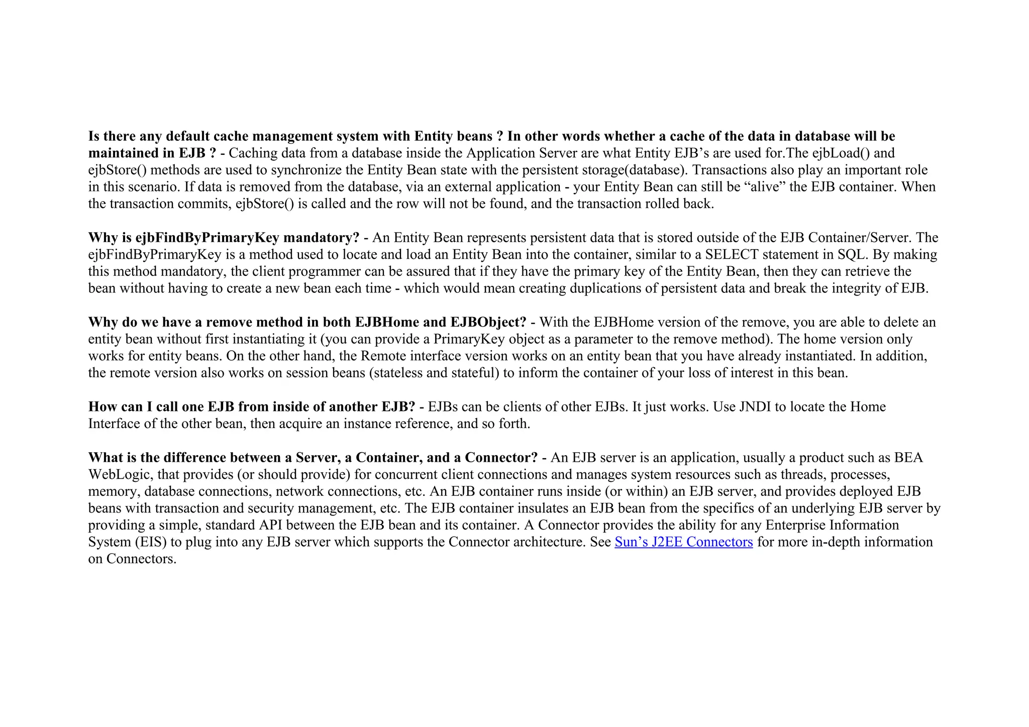 EJB Interview Questions