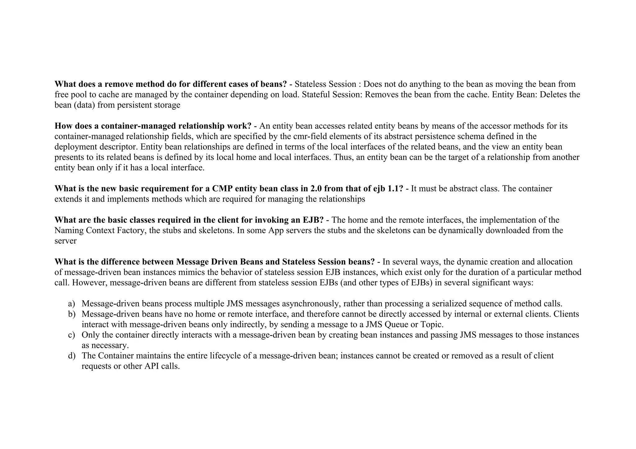 EJB Interview Questions