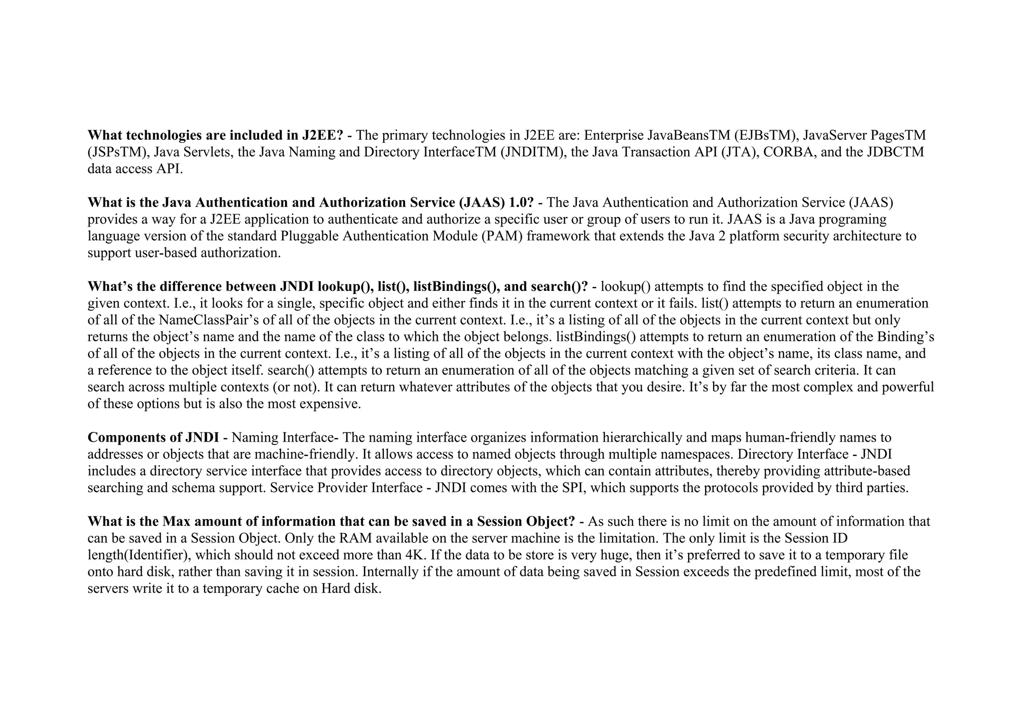 EJB Interview Questions