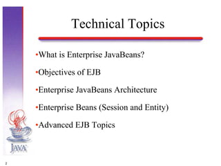 Enterprise Javabeans
