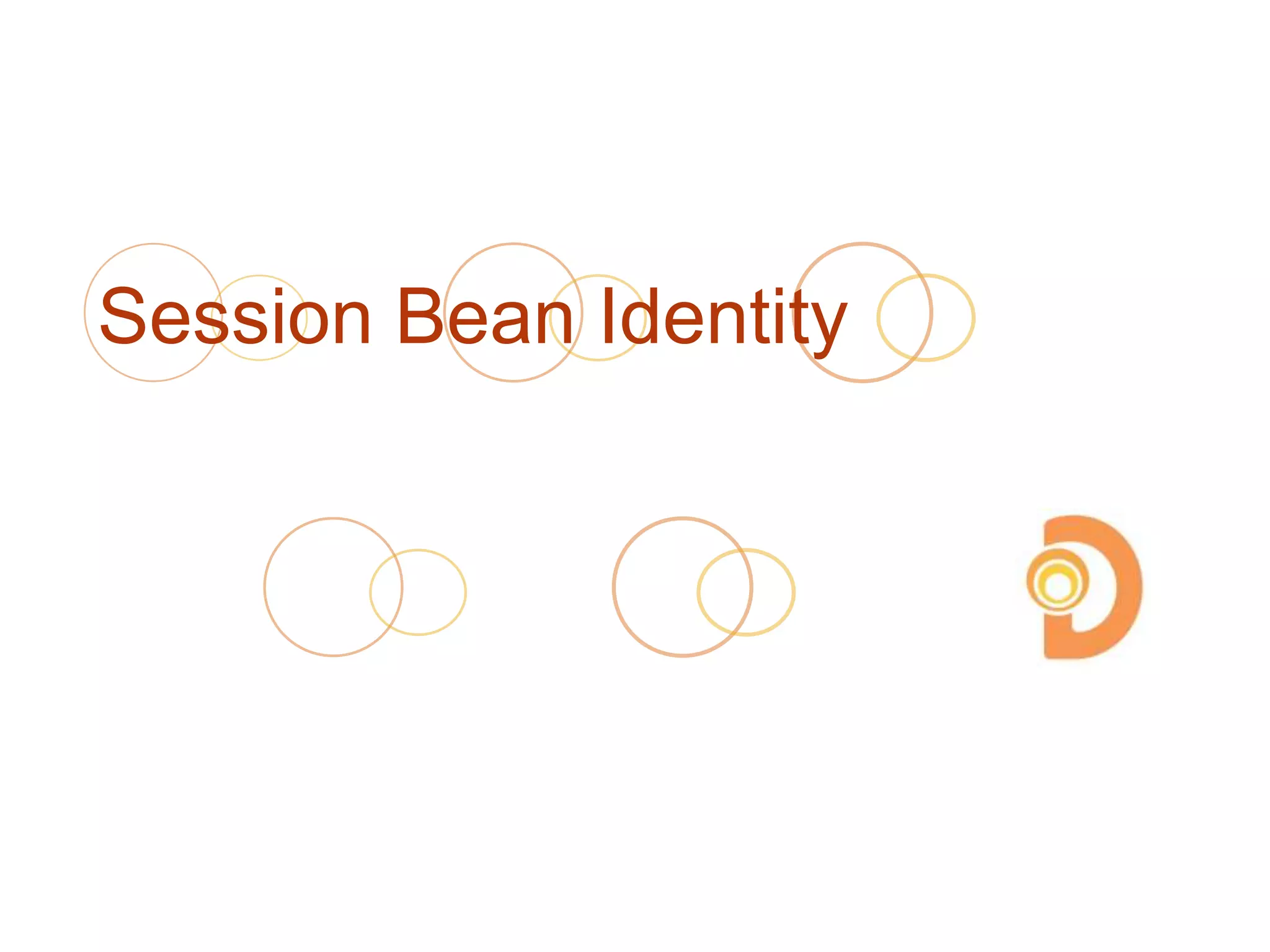 Session Bean Identity
 