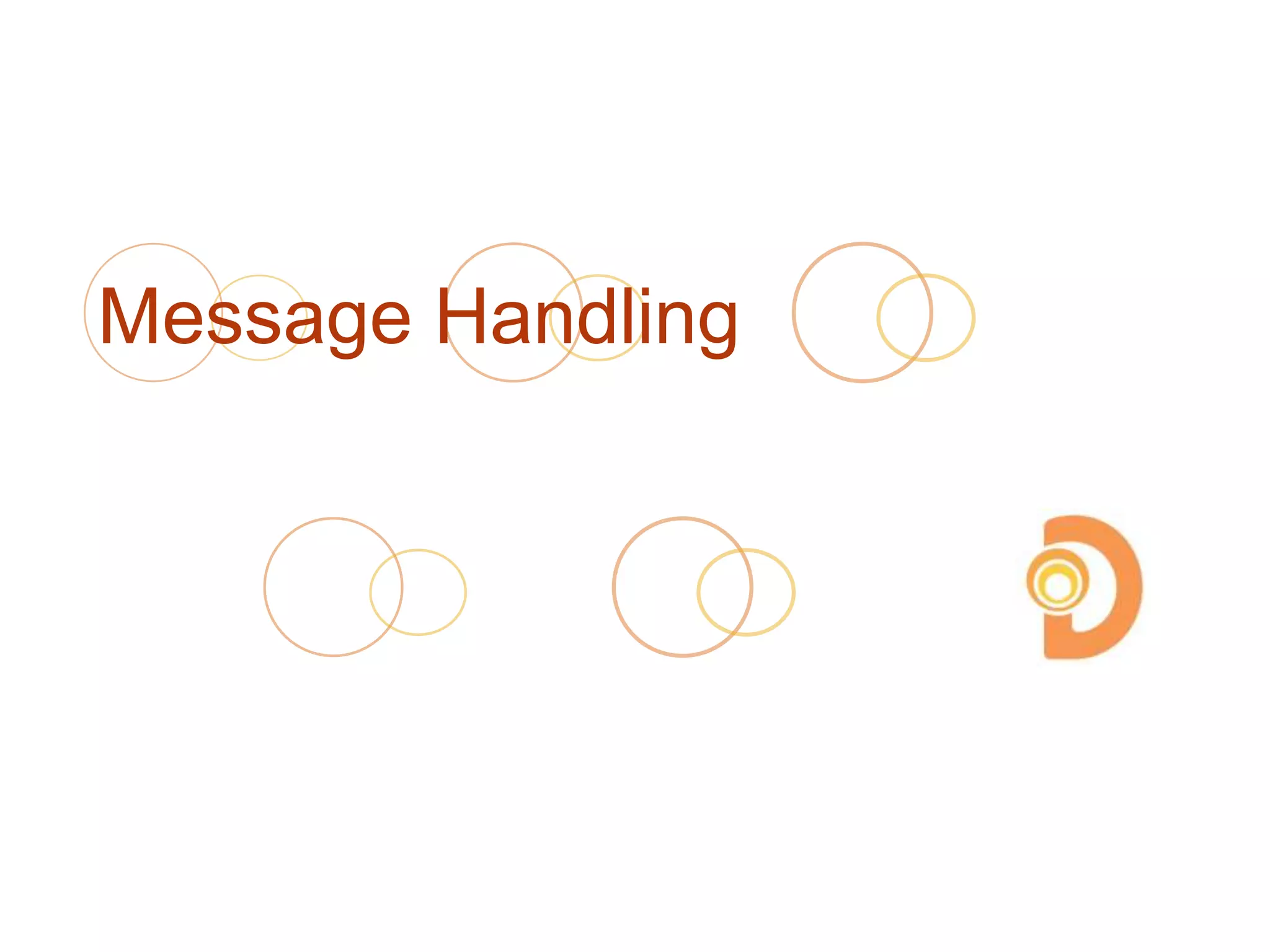 Message Handling
 