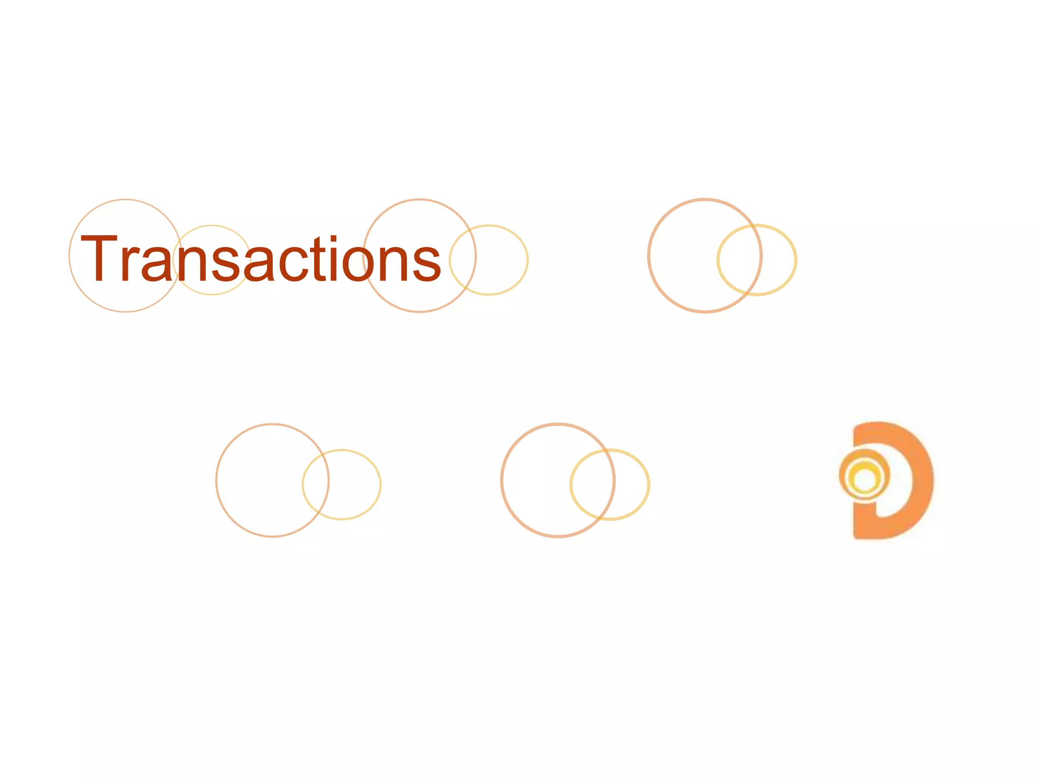 Transactions
 
