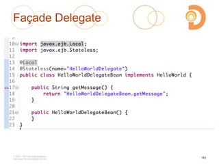 Façade Delegate
2003 – 2013 DevelopIntelligence
http://www.DevelopIntelligence.com
143
 