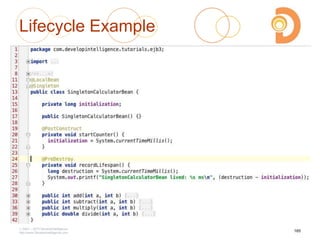 Lifecycle Example
2003 – 2013 DevelopIntelligence
http://www.DevelopIntelligence.com
165
 