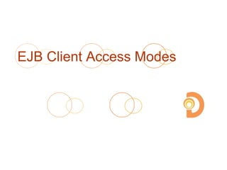 EJB Client Access Modes
 