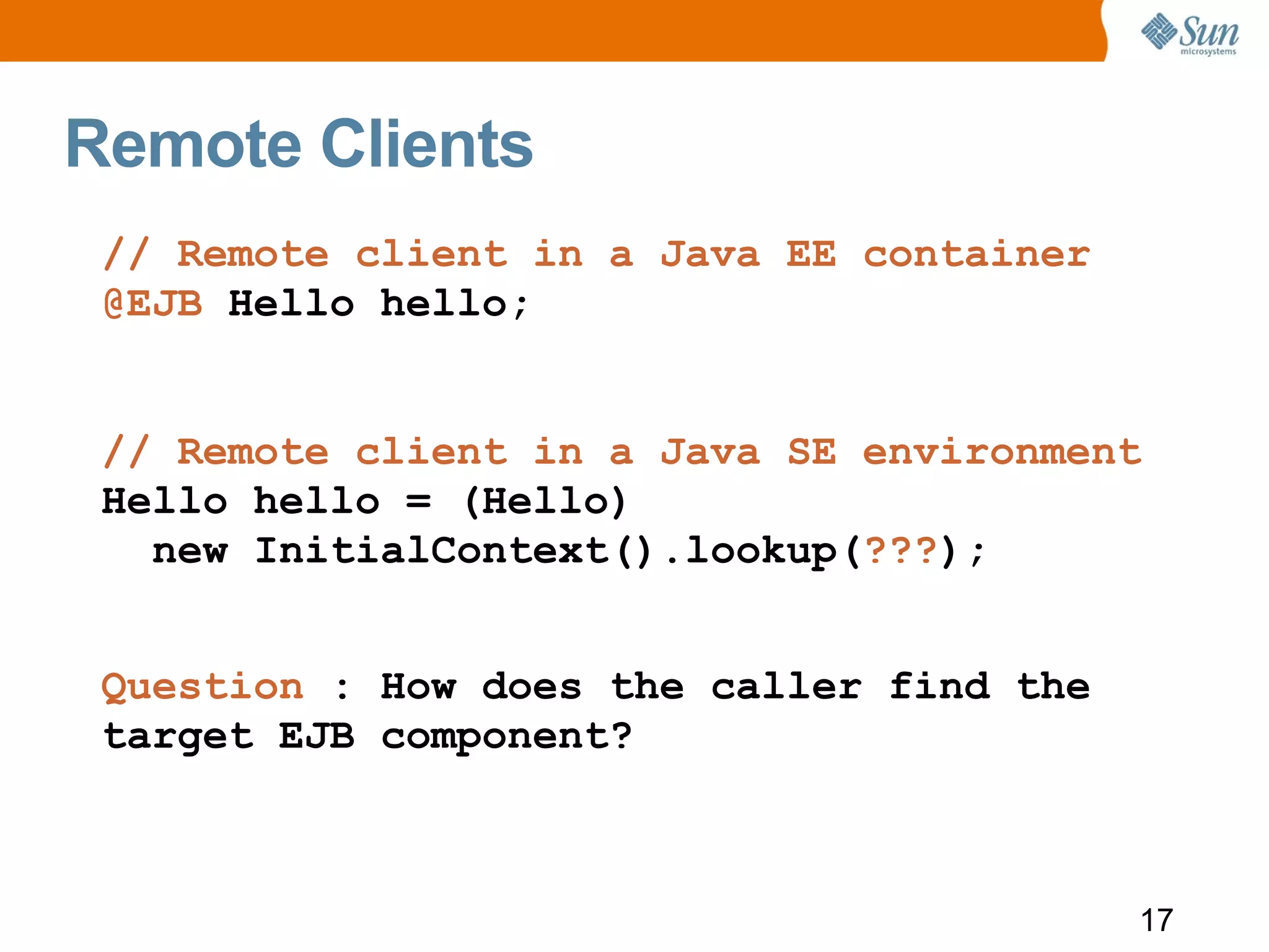 Ejb3 1 Overview Glassfish Webinar 100208