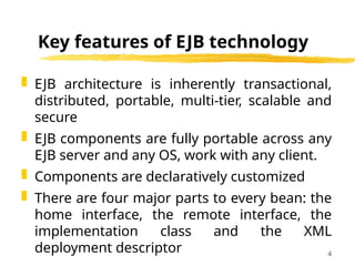 Several Motive of Learning EJB ? This resource might be usefull ? | PPTX