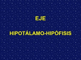 EJE HIPOTÁLAMO-HIPÓFISIS 
