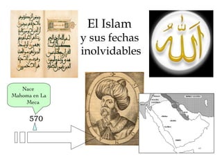 El Islam  y sus fechas  inolvidables 570 Nace  Mahoma en La Meca 