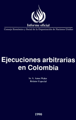 Ejecuciones arbitrarias en Colombia