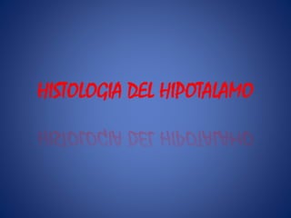 HISTOLOGIA DEL HIPOTALAMO
 