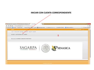 1
INICIAR CON CUENTA CORRESPONDIENTE
 