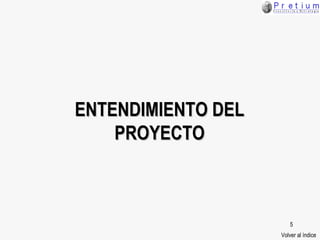ENTENDIMIENTO DEL PROYECTO Volver al índice 