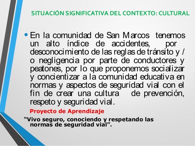 Ejemplo situacionessignificativascontextodiversas