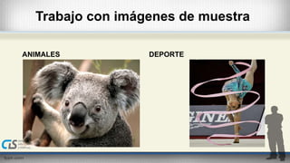 Trabajo con imágenes de muestra 
ANIMALES DEPORTE 
 