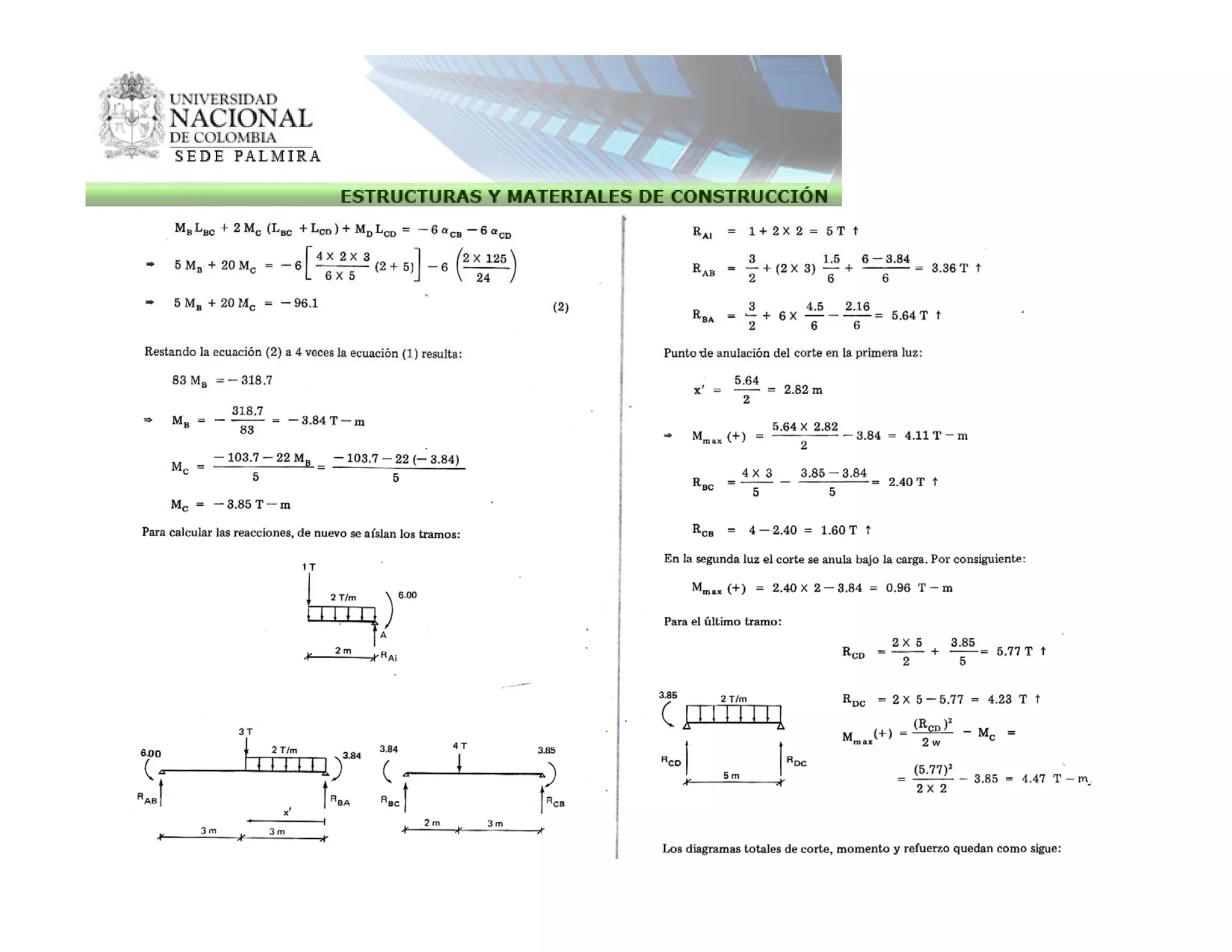 Ejemplo 3 capitulo_3_analisis_viga_indeterminada_metodo_ecua