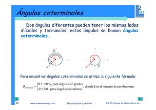 Angulos y sus medidas | PDF