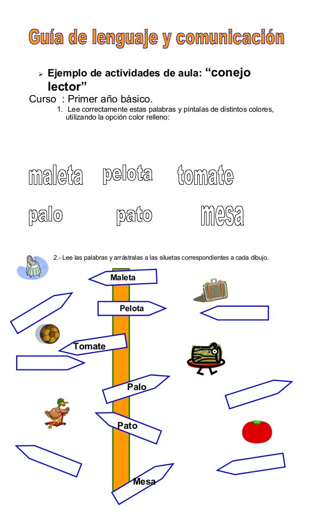 Ejemplo De Actividades De Aula Conejo Lector