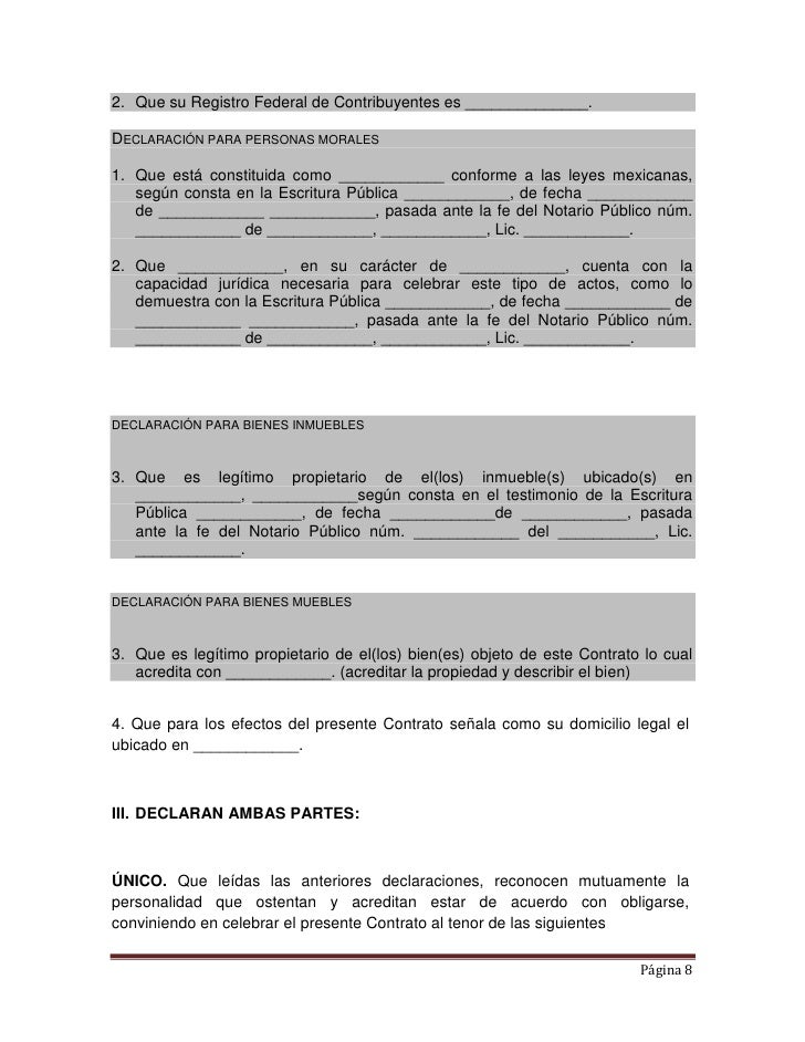 Ejemplo de contrato