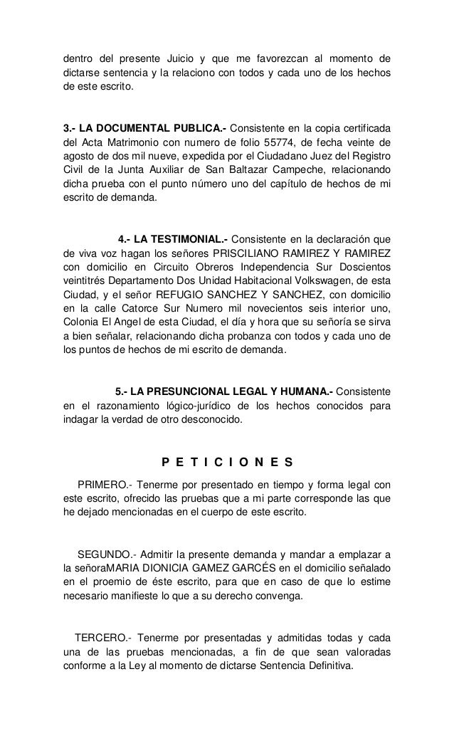 Ejemplo de demandas civiles Ejemplo de demandas civiles