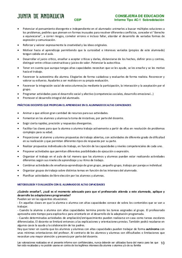 Ejemplo De Informe Ac