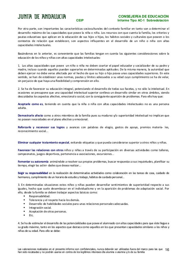 Ejemplo De Informe Ac