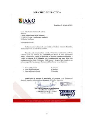 4
SOLICITUD DE PRÁCTICA
 