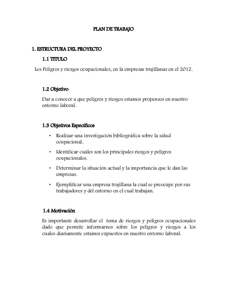 Que Es Un Plan De Trabajo Ejemplo Opciones De Ejemplo