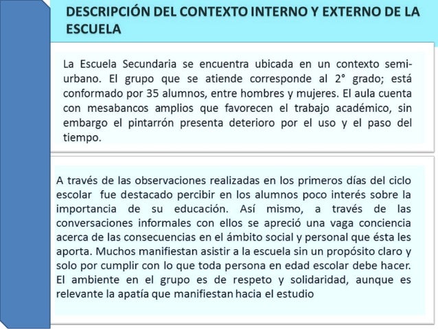 Contexto Interno Y Externo De Una Escuela - vrogue.co