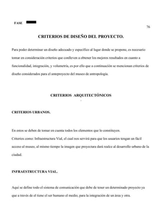 Ejemplo de programa de necesidades