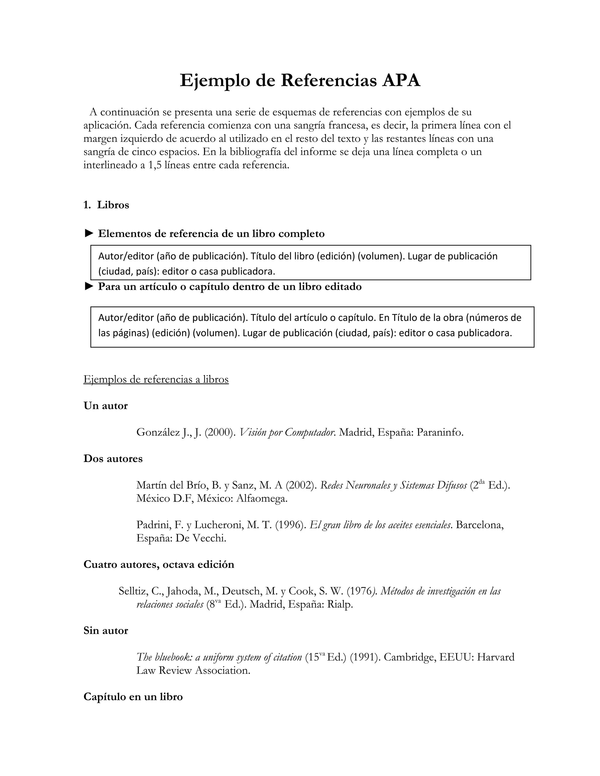 10 Ejemplos De Referencias Biblio…