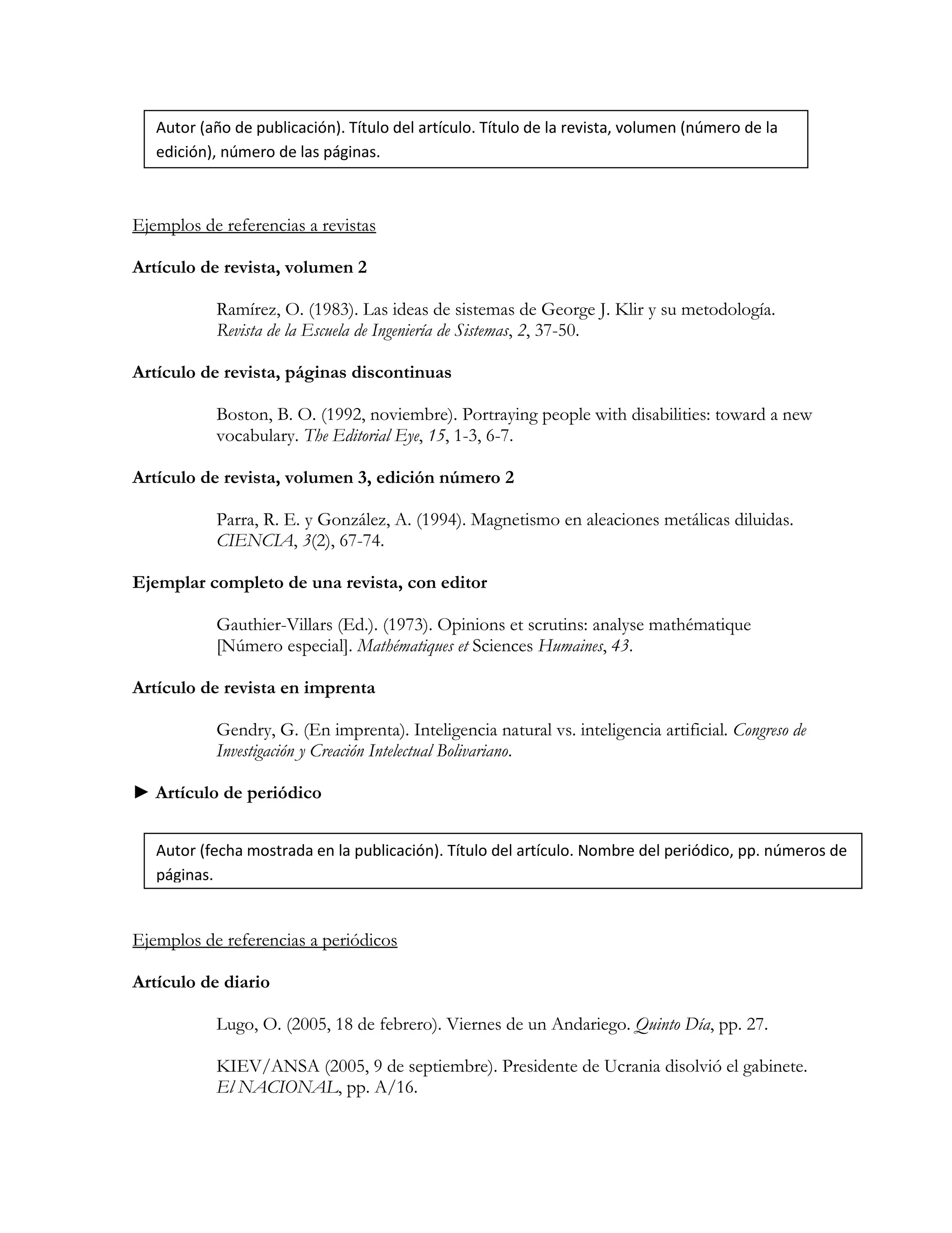 Ejemplo de referencias apa | PDF