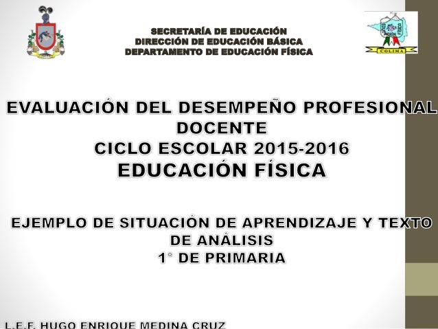 Ejemplo De Situación De Aprendizaje Y Texto De Analisis Educación Fís