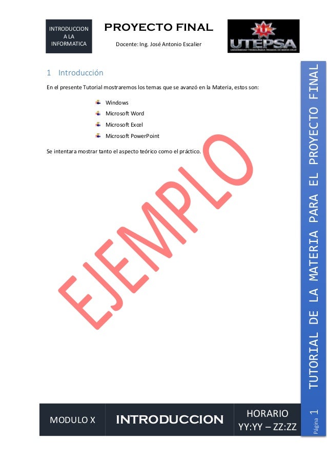 Ejemplo de tutorial