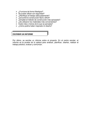 Ejemplo de un proyecto de tecnología